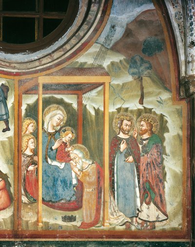 The Adoration of the Magi (fresco) av Master Trecentesco of Sacro Speco School