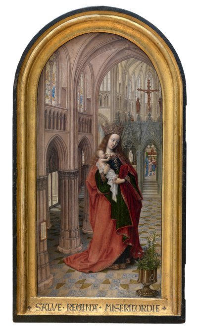 Madonna i kirken, ca. 1499 (olje på panel) av Master of 1499
