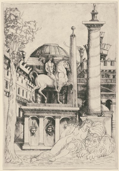 Allegori om styrke (?) av Master of 1515