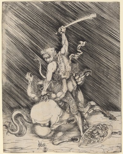 Hercules og Cacus av Master of 1515
