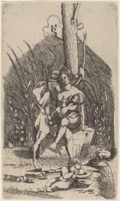 Satyrs familie av Master of 1515