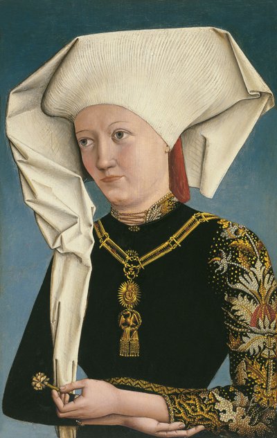Portrett av en dame iført Svaneordenen av Master of Ansbach