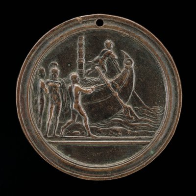 Sjøfartsscene. av Master of Coriolanus