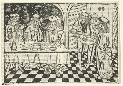 Måltid med fariseerne av Master of Delft (attributed to)