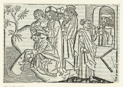Peter og tempelskatten av Master of Delft (attributed to)