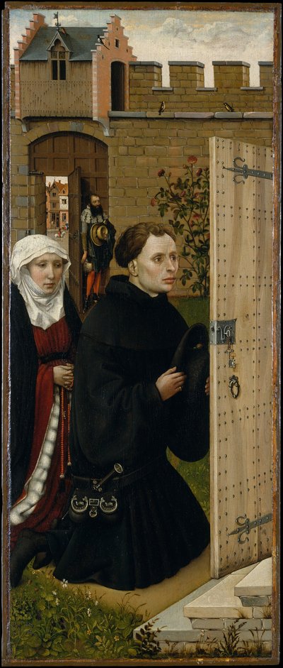 Annunciation Triptych (Merode altertavle), ca. 1427-32 (olje på eik) av Master of Flémalle