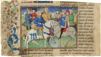 Møte mellom Achilles og Hector av Master of Girart de Roussillon
