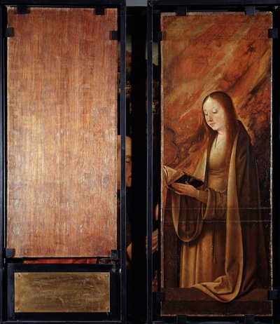Tilbedelse av magiene, lukkede paneler (olje på tre av Master of Hoogstraten