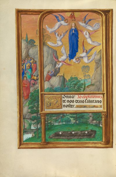 Jomfru Marias himmelfart av Master of James IV of Scotland