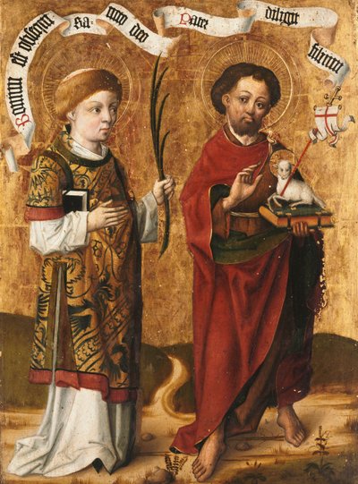 De hellige Stefanus og døperen Johannes av Master of Liesborn