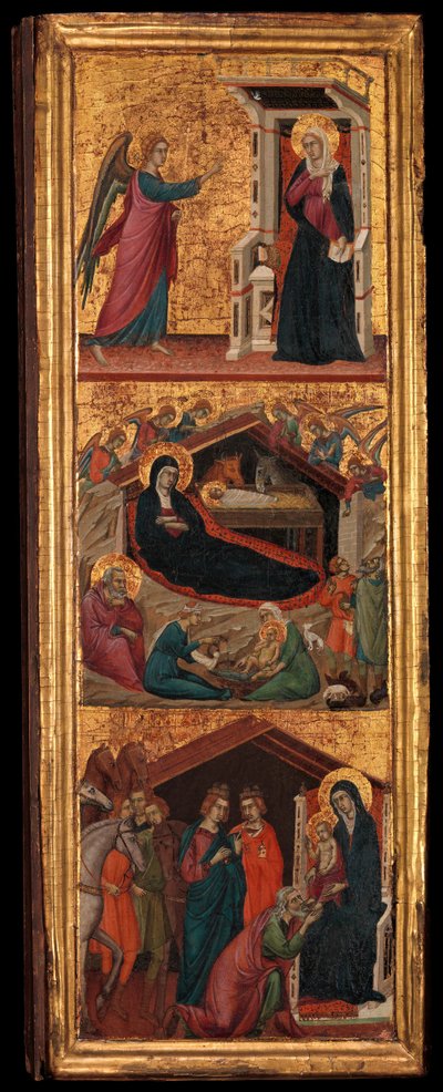Hellige og scener fra Jomfruens liv, ca. 1320. av Master of Monte Oliveto