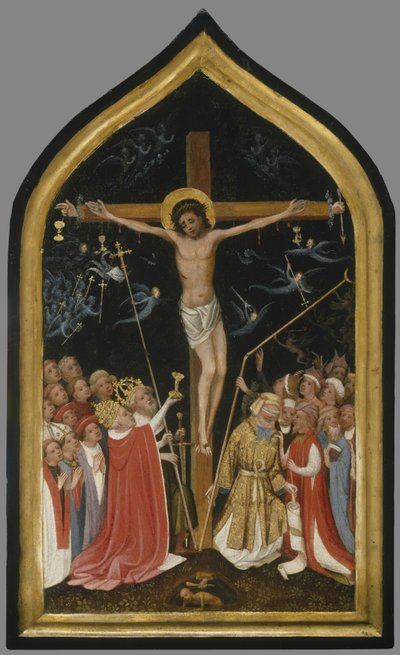 Kristus på det levende kors, 1420-30 av Master of Saint Veronica