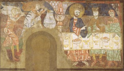 The Marriage at Cana, ca. 1150 (fresko montert på lerret) av Master of San Baudelio de Berlanga