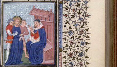 Kristus før Pilatus Timebok, 1400-tallet av Master of Troyes
