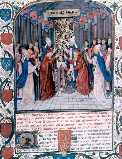 Kroning av Henry V av England, illustrasjon fra 