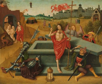 Kristi oppstandelse, ca. 1485-1500 (olje på panel) av Master of the Amsterdam Death of the Virgin