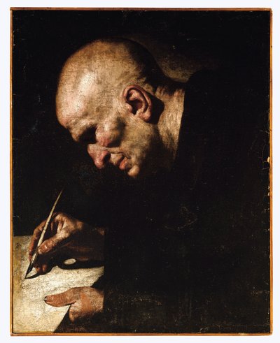 En munkeskribent av Master of the Annunciation to the Shepherds