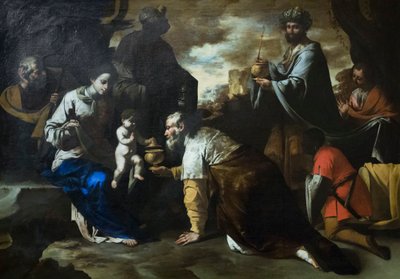 Tilbedelsen av magiene av Master of the Annunciation to the Shepherds