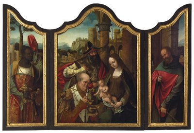 Tilbedelse av magiene av Master of the Antwerp Adoration