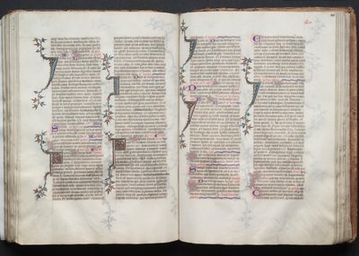 The Gotha Missal: Fol. 101r, tekst, ca. 1375. av Master of the Boqueteaux