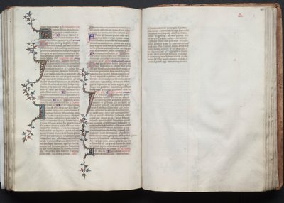 The Gotha Missal: Fol. 102r, tekst, ca. 1375. av Master of the Boqueteaux