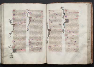 The Gotha Missal: Fol. 104v, tekst, ca. 1375. av Master of the Boqueteaux