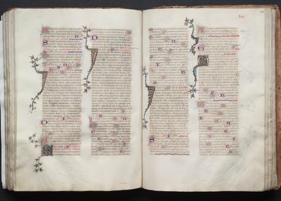 The Gotha Missal: Fol. 106r, tekst, ca. 1375. av Master of the Boqueteaux