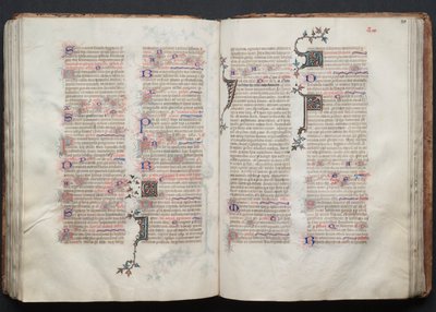 The Gotha Missal: Fol. 111r, tekst, ca. 1375. av Master of the Boqueteaux