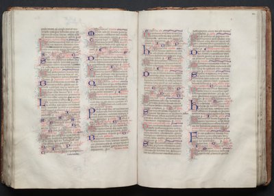 The Gotha Missal: Fol. 112r, tekst, ca. 1375. av Master of the Boqueteaux