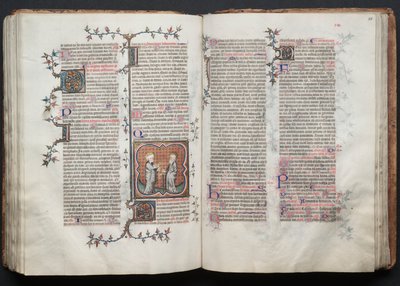 The Gotha Missal: Fol. 115r, tekst, ca. 1375. av Master of the Boqueteaux