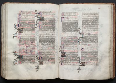 The Gotha Missal: Fol. 119r, tekst, ca. 1375. av Master of the Boqueteaux