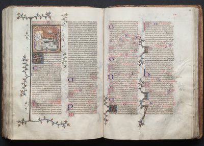 The Gotha Missal: Fol. 123r, tekst, ca. 1375. av Master of the Boqueteaux