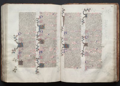 The Gotha Missal: Fol. 124r, tekst, ca. 1375. av Master of the Boqueteaux