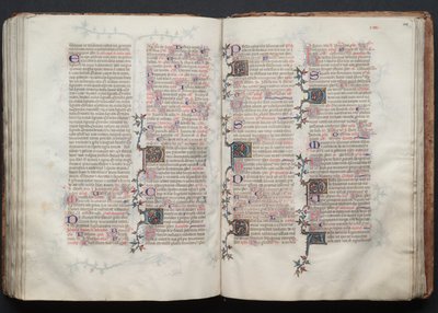 The Gotha Missal: Fol. 128r, tekst, ca. 1375. av Master of the Boqueteaux