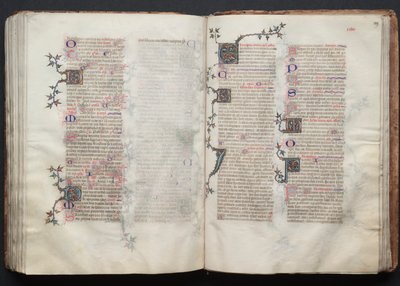 The Gotha Missal: Fol. 128v, tekst, ca. 1375. av Master of the Boqueteaux