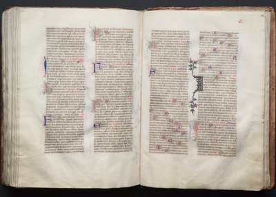 The Gotha Missal: Fol. 133r, tekst, ca. 1375. av Master of the Boqueteaux