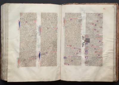The Gotha Missal: Fol. 133v, tekst, ca. 1375. av Master of the Boqueteaux