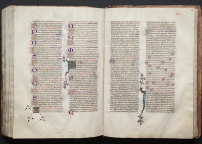 The Gotha Missal: Fol. 135v, tekst, ca. 1375. av Master of the Boqueteaux