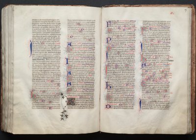 The Gotha Missal: Fol. 137r, tekst, ca. 1375. av Master of the Boqueteaux