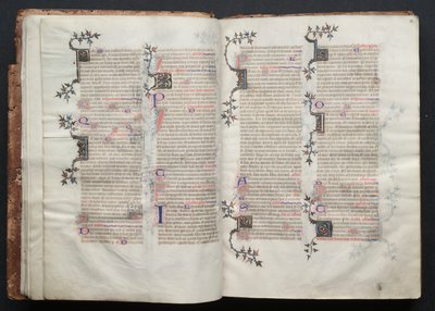The Gotha Missal: Fol. 13r, tekst , ca. 1375. av Master of the Boqueteaux