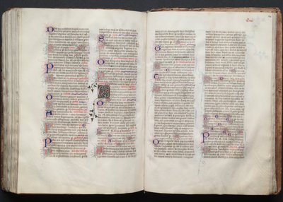 The Gotha Missal: Fol. 140r, tekst, ca. 1375. av Master of the Boqueteaux