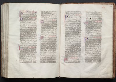 The Gotha Missal: Fol. 147r, tekst, ca. 1375. av Master of the Boqueteaux