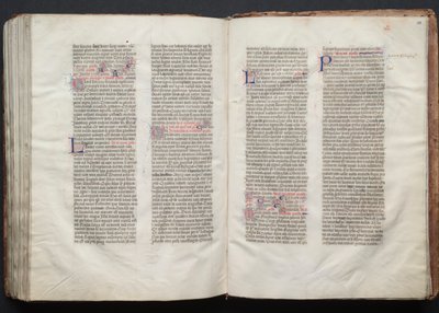 The Gotha Missal: Fol. 151r, tekst, ca. 1375. av Master of the Boqueteaux