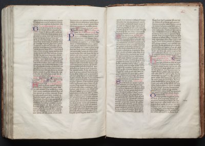 The Gotha Missal: Fol. 152v, tekst, ca. 1375. av Master of the Boqueteaux