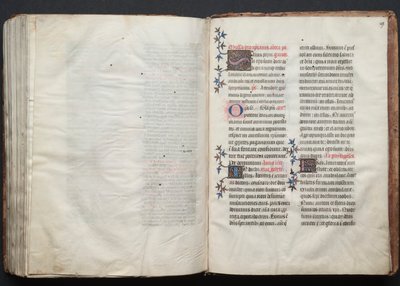 The Gotha Missal: Fol. 159r, tekst, ca. 1375. av Master of the Boqueteaux