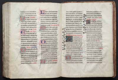 The Gotha Missal: Fol. 161r, tekst, ca. 1375. av Master of the Boqueteaux