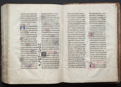 The Gotha Missal: Fol. 162r, tekst, ca. 1375. av Master of the Boqueteaux