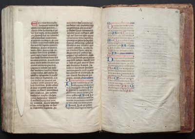 The Gotha Missal: Fol. 164r, tekst, ca. 1375. av Master of the Boqueteaux