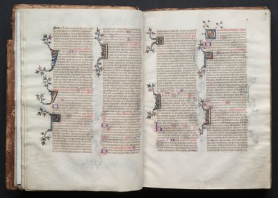The Gotha Missal: Fol. 19r, tekst, ca. 1375. av Master of the Boqueteaux
