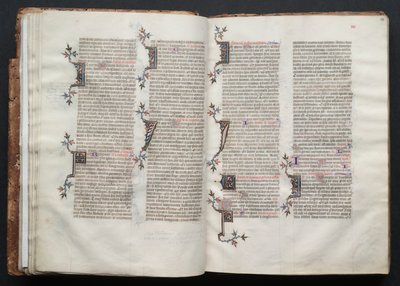 The Gotha Missal: Fol. 23r, tekst, ca. 1375. av Master of the Boqueteaux